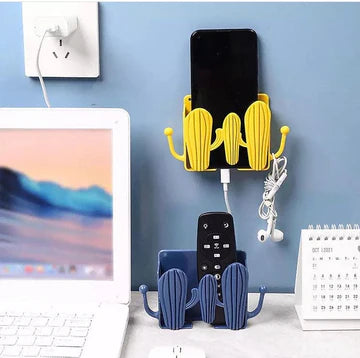 Set of 3 Cactus Shape Wall Mounted Mobile Holder