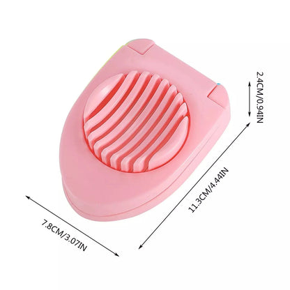 Multipurpose Plastic Egg Slicer Cutter - Slicer Egg Tool - Boiled Egg Slicer