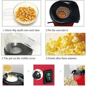 Oil Free Popcorn Maker - Electric Popcorn Maker