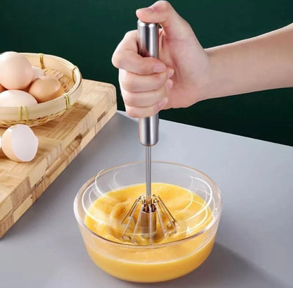 Semi Automatic Egg Beater Whiskers Hand Push Mixer