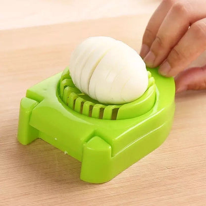 Multipurpose Plastic Egg Slicer Cutter - Slicer Egg Tool - Boiled Egg Slicer