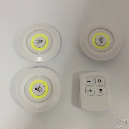 Set Of 3 Wireless Remote Control Night Light