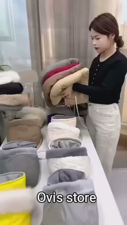 Winter Down Hood Hat & Hooded Scarf