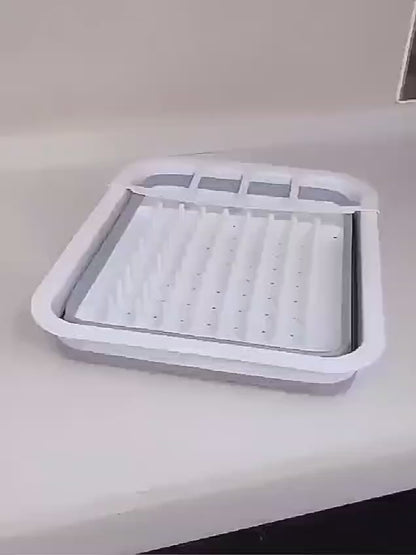 Silicone Foldable Drainer Dish Rack