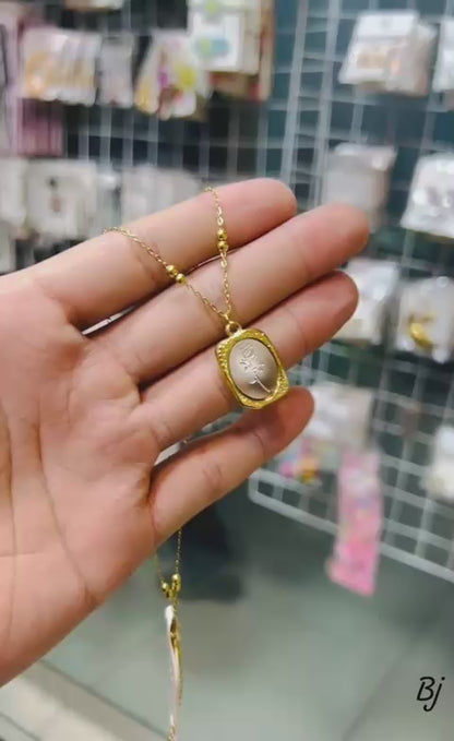 Fancy Beautiful Stainless Steel Mirror Rose Flower Pendants For Her