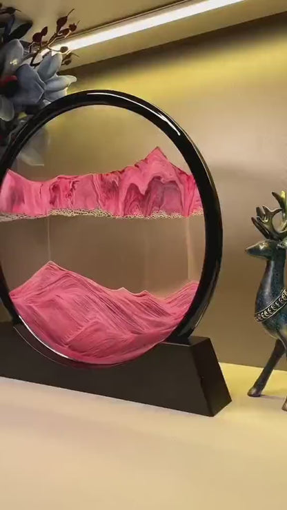 3D Moving Sandscape - Sand Art Lamp - Flowing Sand Painting (Box Packing)