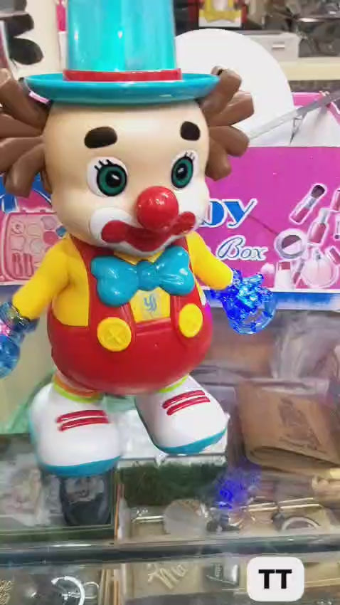 Electric Dancing Clown Toy – Music & Light Fun